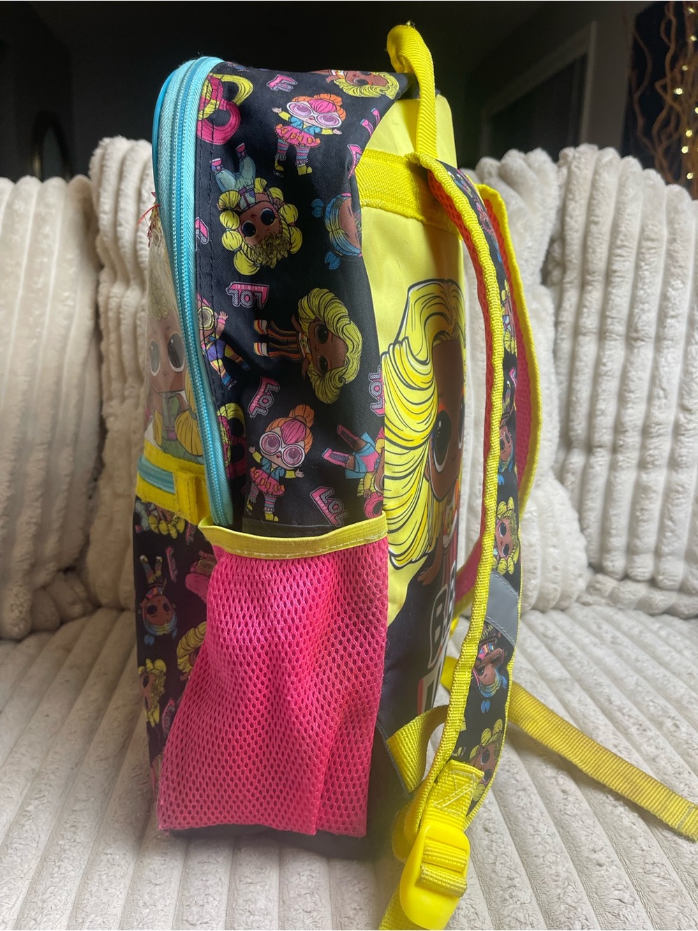 LOL Surprise Girls Backpack Flip Sequin Dolls School Bag Pink Yellow - Picture 4 of 7